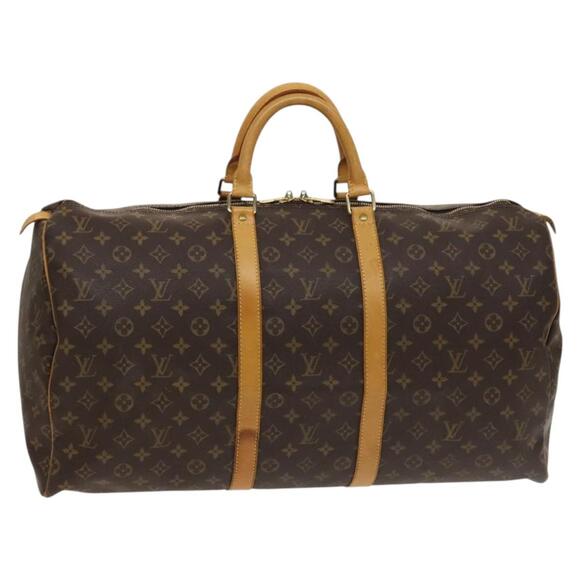 LOUIS VUITTON Monogram Keepall 55 Boston Bag M41424 - Picture 1 of 16